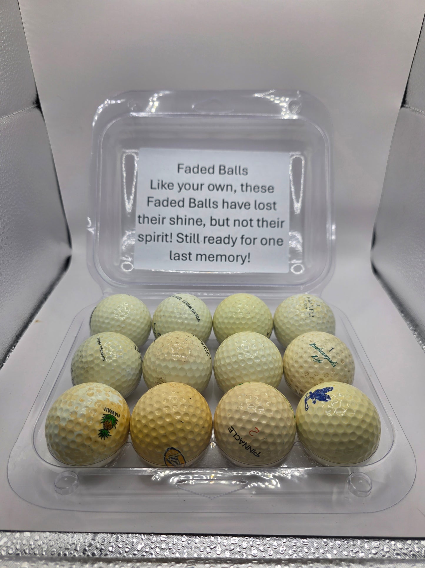 Wise Ass Saying - Faded Balls - Option 2 Shine - 1 Dozen