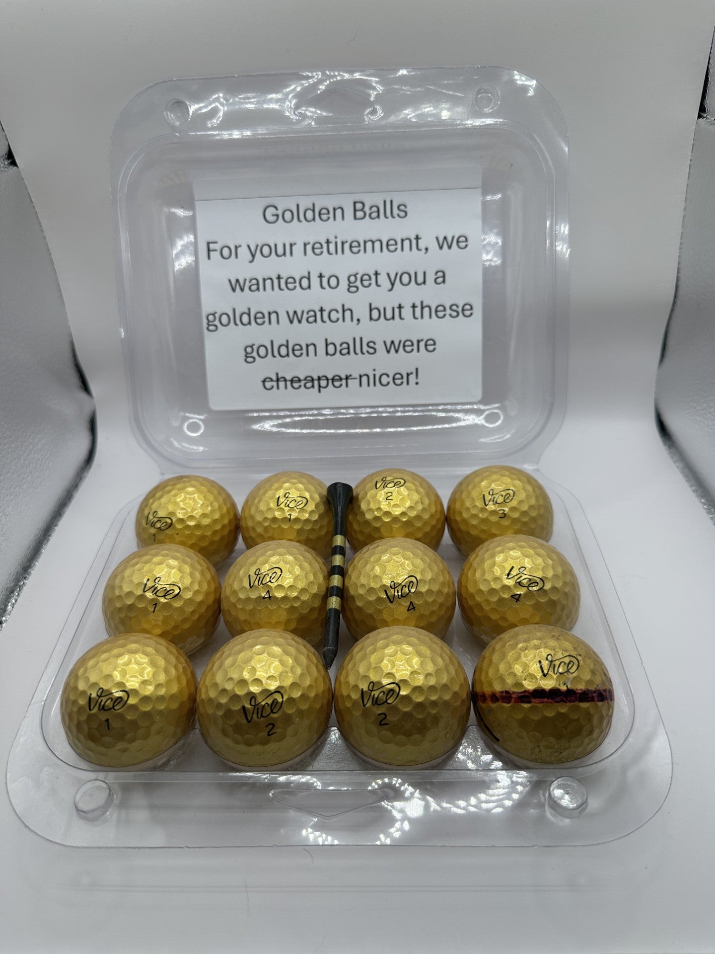 Wise Ass Saying - Golden Balls - 1 Dozen