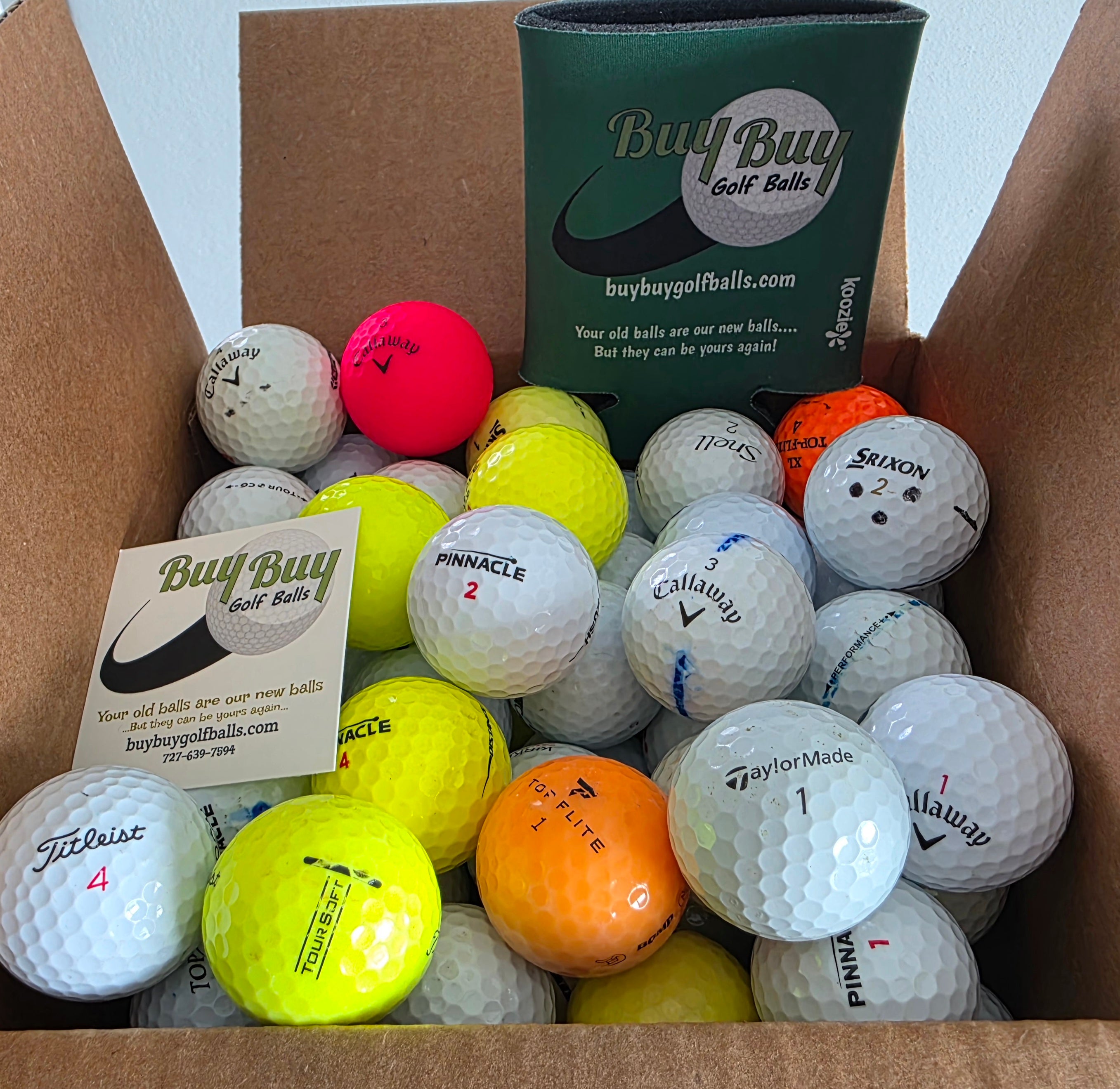 Half-Year Pack of 200 Golf Balls - Featuring Callaway, Titleist, and more!