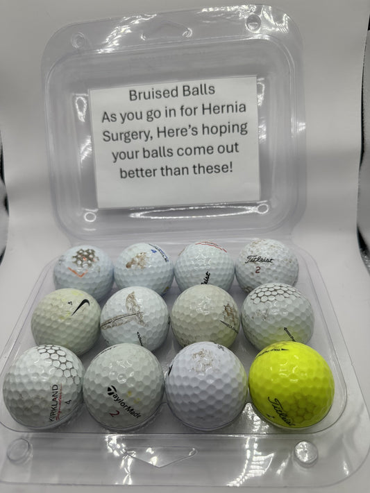Wise Ass Saying - Bruised Balls - 1 Dozen