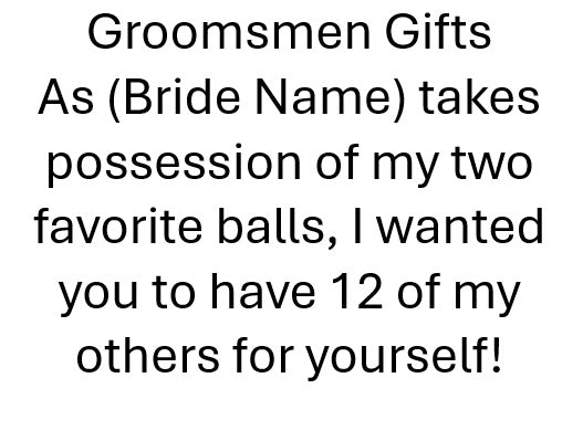 Wise Ass Saying - Groomsmen Gifts - 1 Dozen