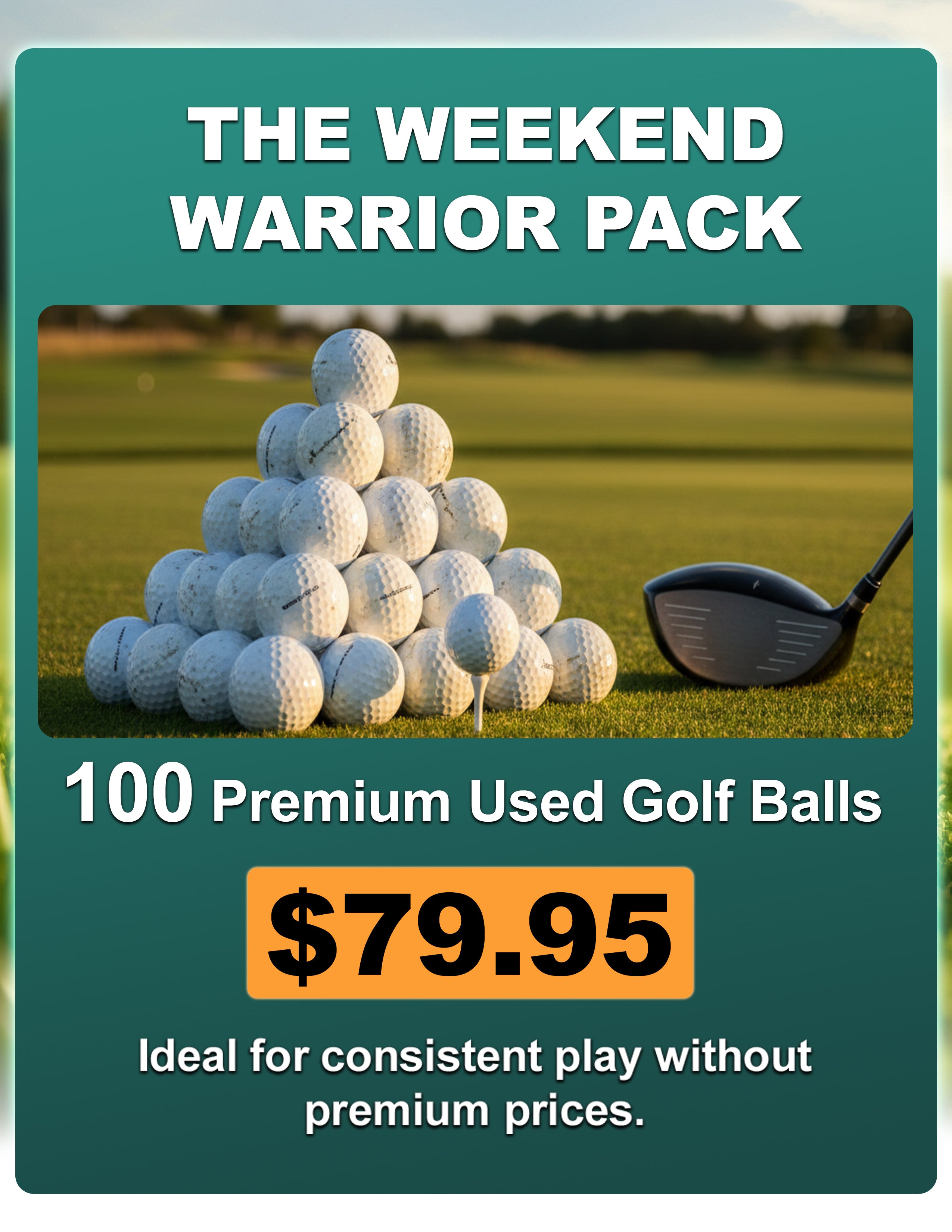 The Weekend Warrior Pack – 100 Balls
