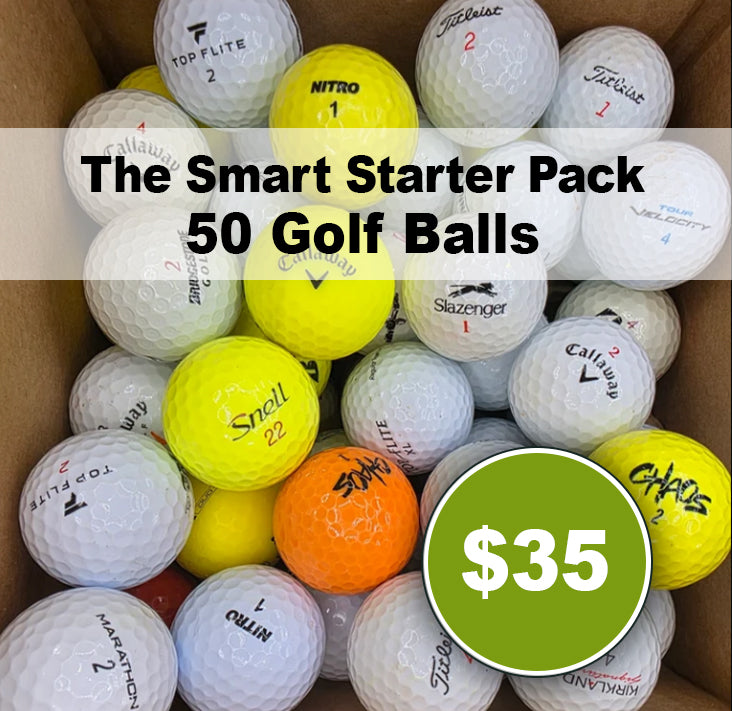 Mixed Pack of 50 Golf Balls - Featuring Callaway, Titleist, and more!