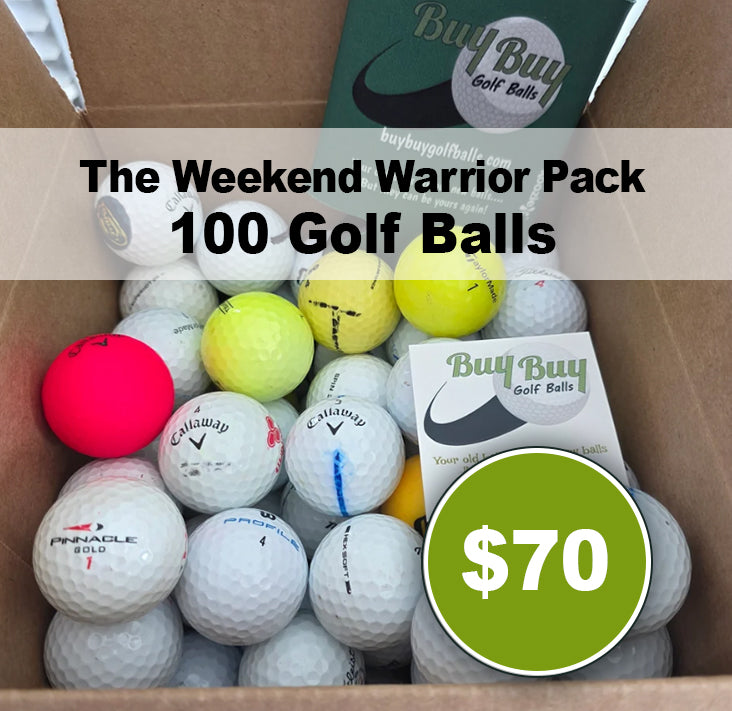 Quarter Season Pack of 100 Golf Balls - Featuring Callaway, Titleist, and more!
